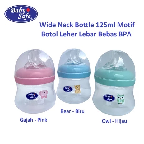 Botol Susu Bayi Baby Safe WN04 Bottle Wide Neck 125ml