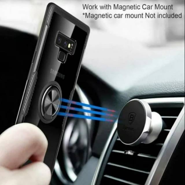 Clear Ring Case Samsung Galaxy Note 9 Note9 SamsungNote9 Shockproof Softcase Casing HP