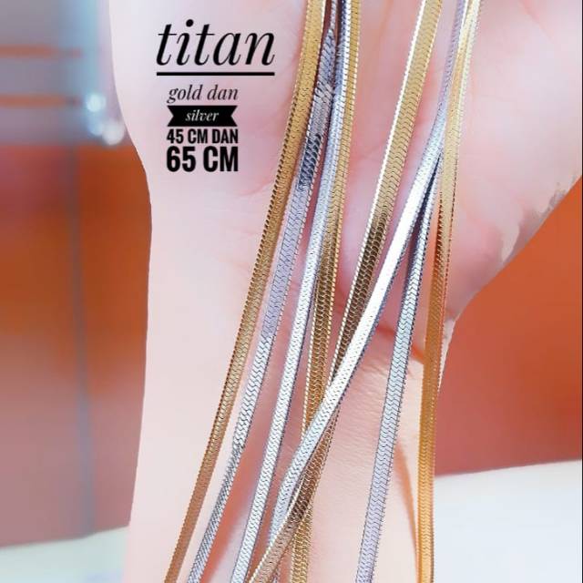 Titanium rantai kalung 1022