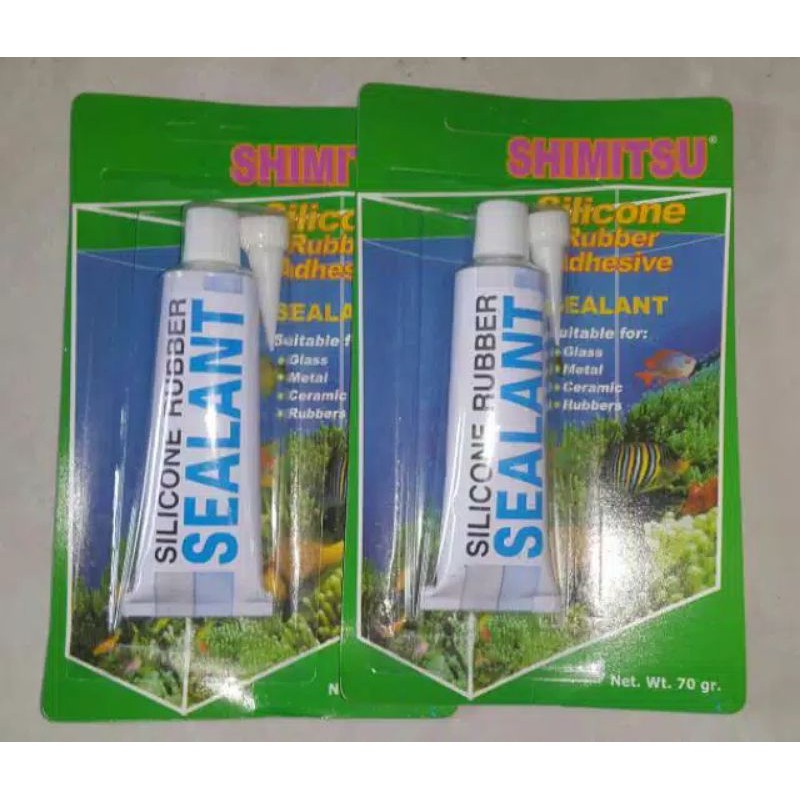 Sealant Lem Kaca Silikon silicon rubber aquarium akuarium aquascape 70gr