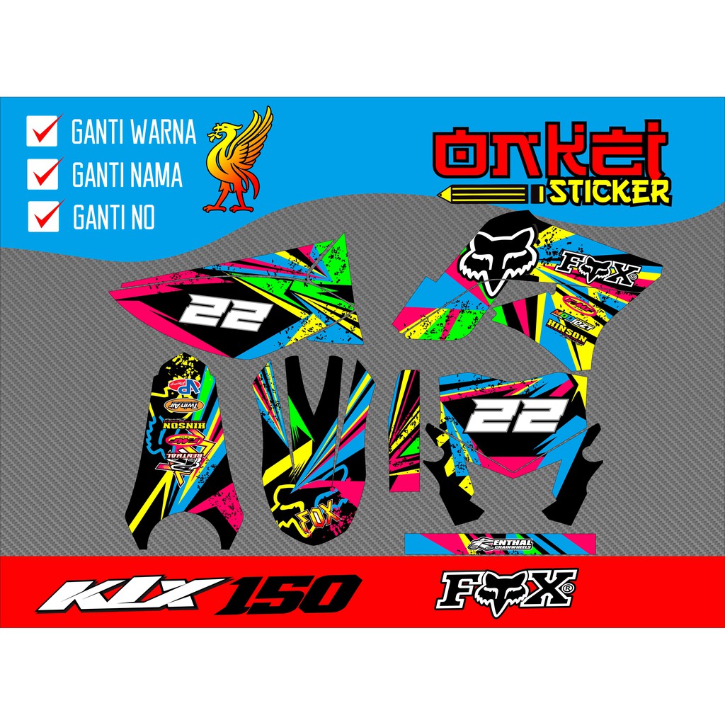 decal sticker klx lama dan dtracker lama