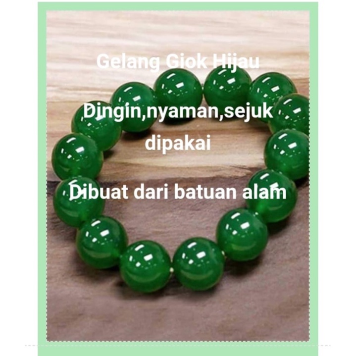 TERLARIS ..GELANG GIOK NATURAL TAIWAN ASLI