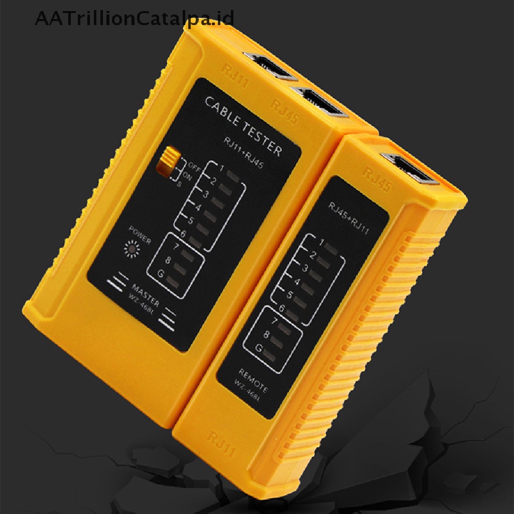 Aatrillioncatalpa RJ45 RJ11 Alat Tester Kabel Jaringan Ethernet LAN PC