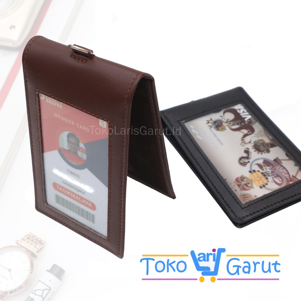 

Nametag Kulit Asli Garut kulit murah terbaik rapih elegan cowok cewek kantor kerja pegawai