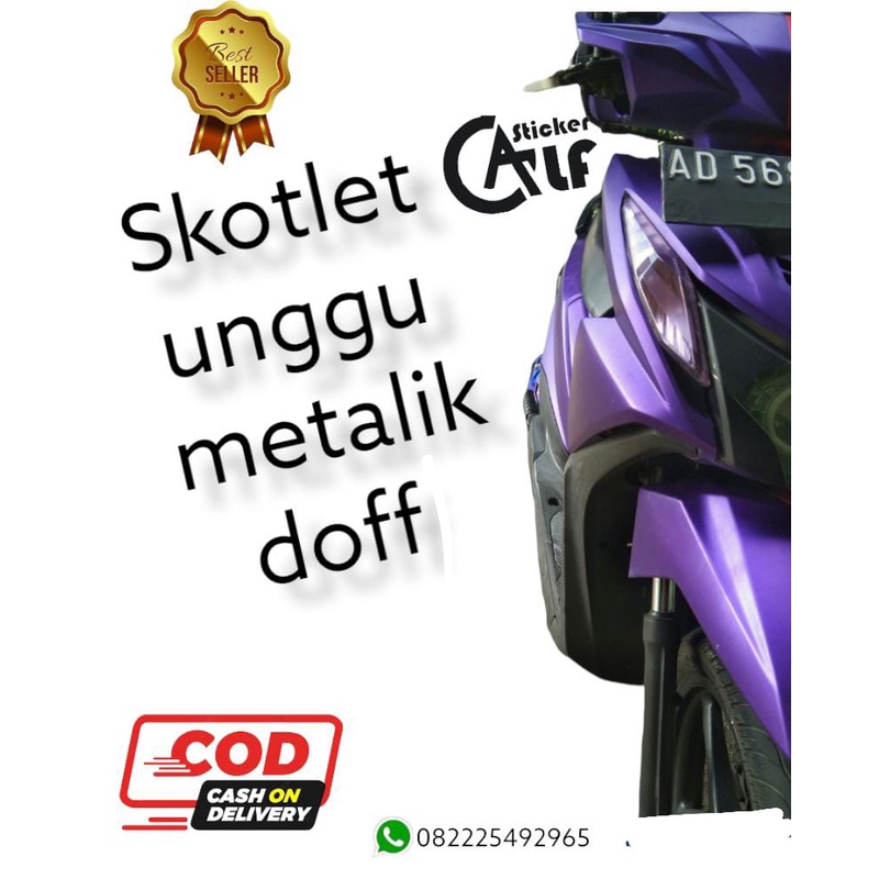 sticker. skotlet unggu metalik doff 1 meter