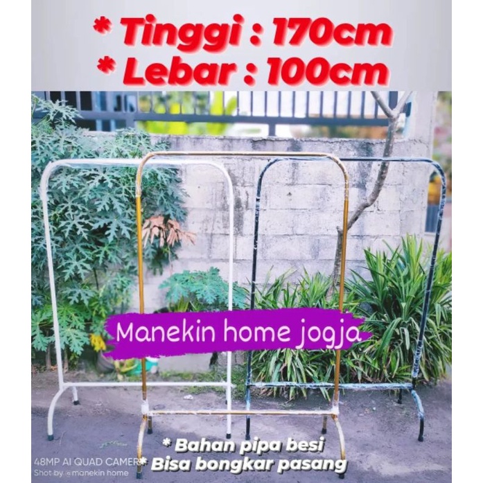 Gantungan hanger baju Pipa besi