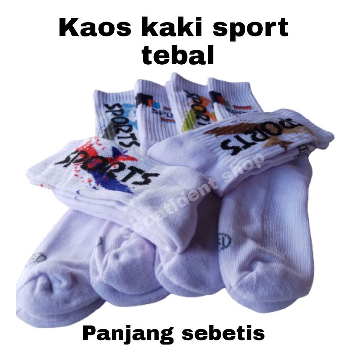 KAOS KAKI OLAHRAGA TEBAL SEBETIS 12 PASANG