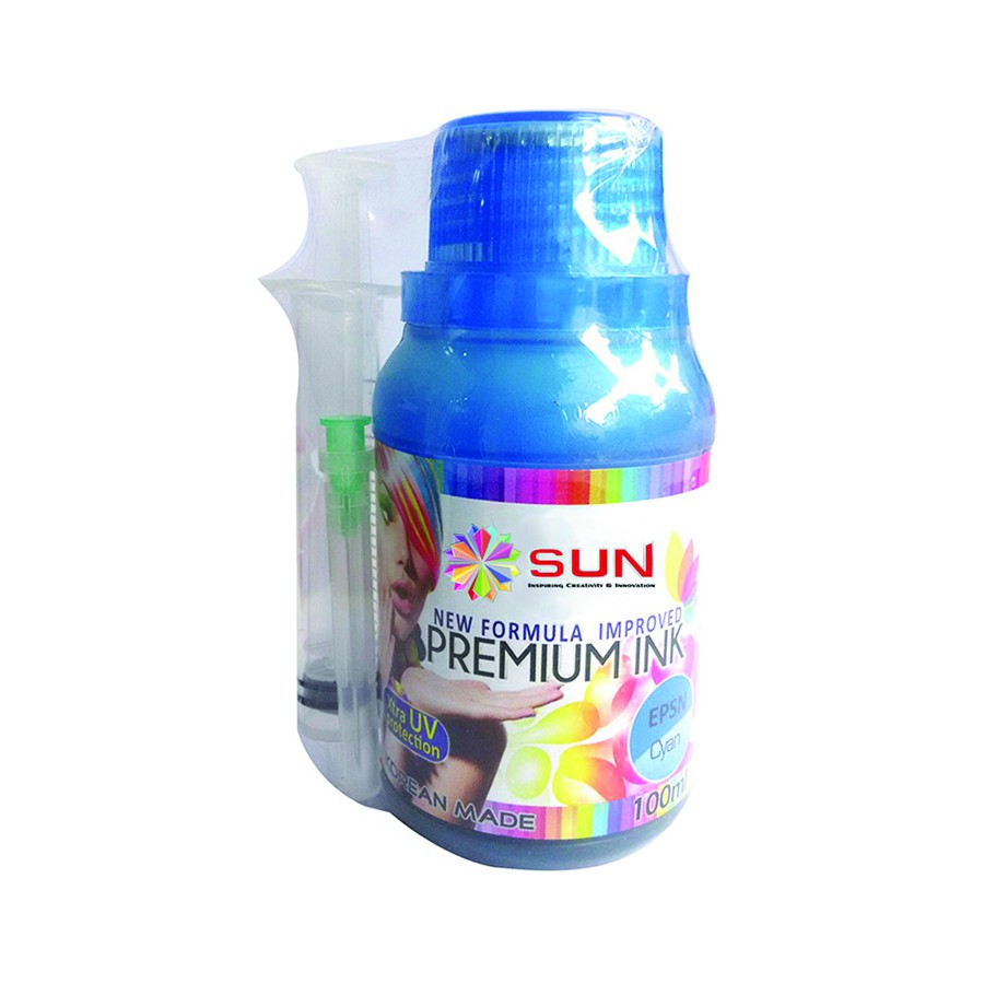 RISP100EC | REFILL INK SUN 100 ML EPSON CYAN ORIGINAL