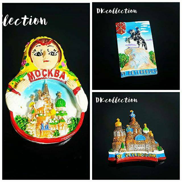 Magnet kulkas Moscow Russia tempelan kulkas Moscow Souvenir Rusia Souvenir Russia magnet russia