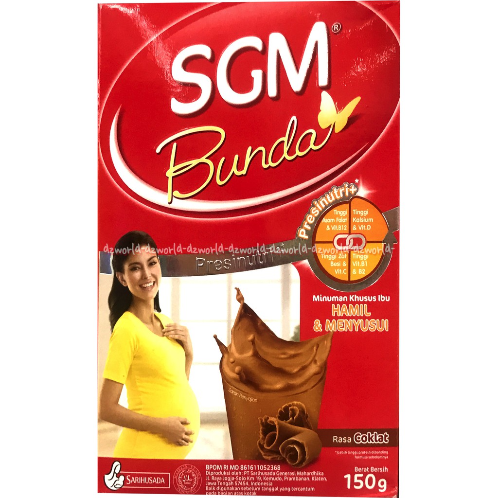 SGM Bunda 150gr Susu Hamil &amp; Menyusui Rasa Coklat Jeruk Susu Bubuk Untuk Ibu Hamil Pregnant Milk Powder Sgmbunda