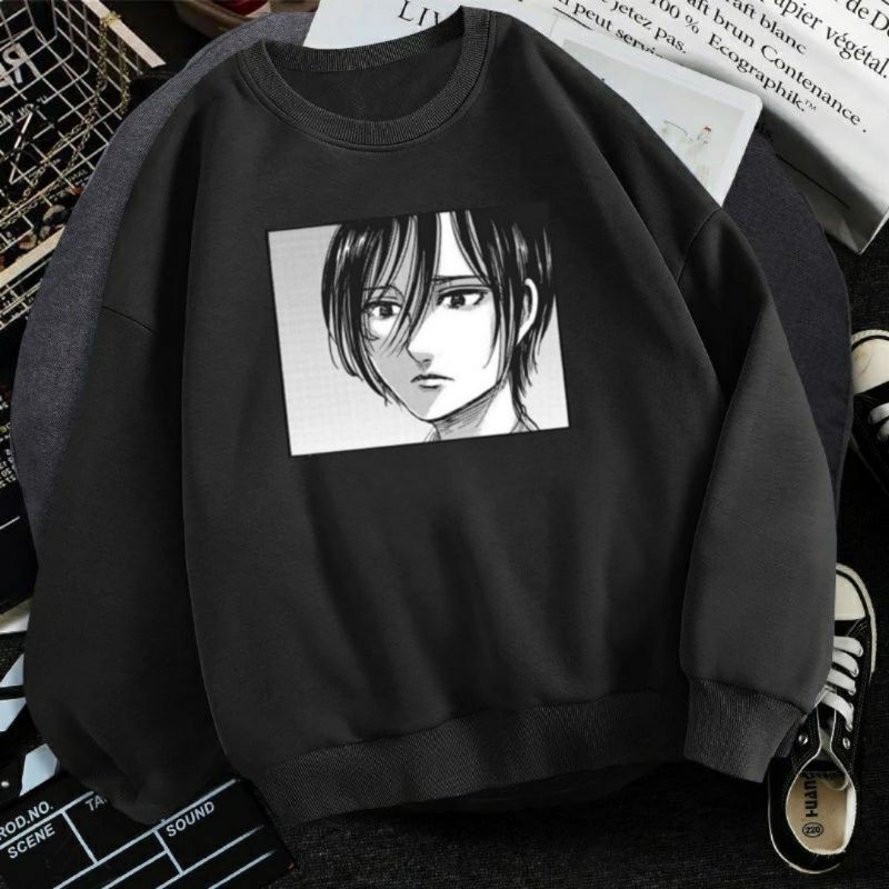 SWEATER ANIME MIKASA/SWEATER UNISEX ANIME KEKINIAN TERLARIS&quot;