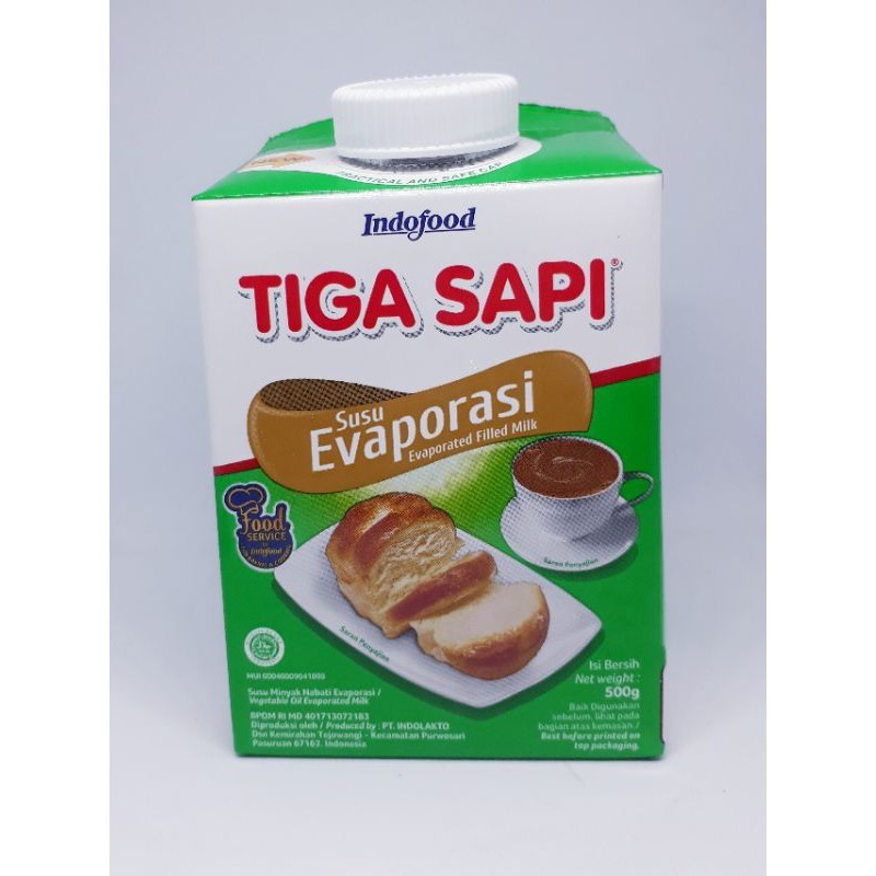 

Tiga sapi Susu Evaporasi 3 sapi 500gr / susu milk evaporate