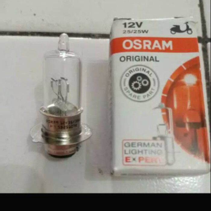 BOHLAM LAMPU DEPAN OSRAM 12V 25/25W