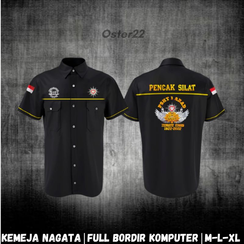 Kemeja nagata psht terate Kemeja terate emas Kemeja pencak silat Kemeja psht terbaru