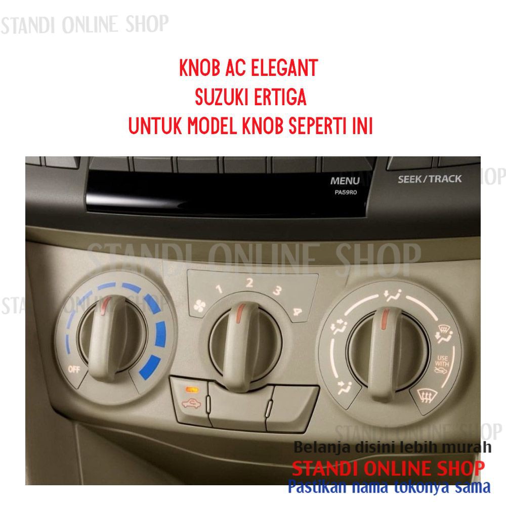 Knob AC Elegant Bundar Luxury Suzuki Ertiga Lama Warna Hitam Murah