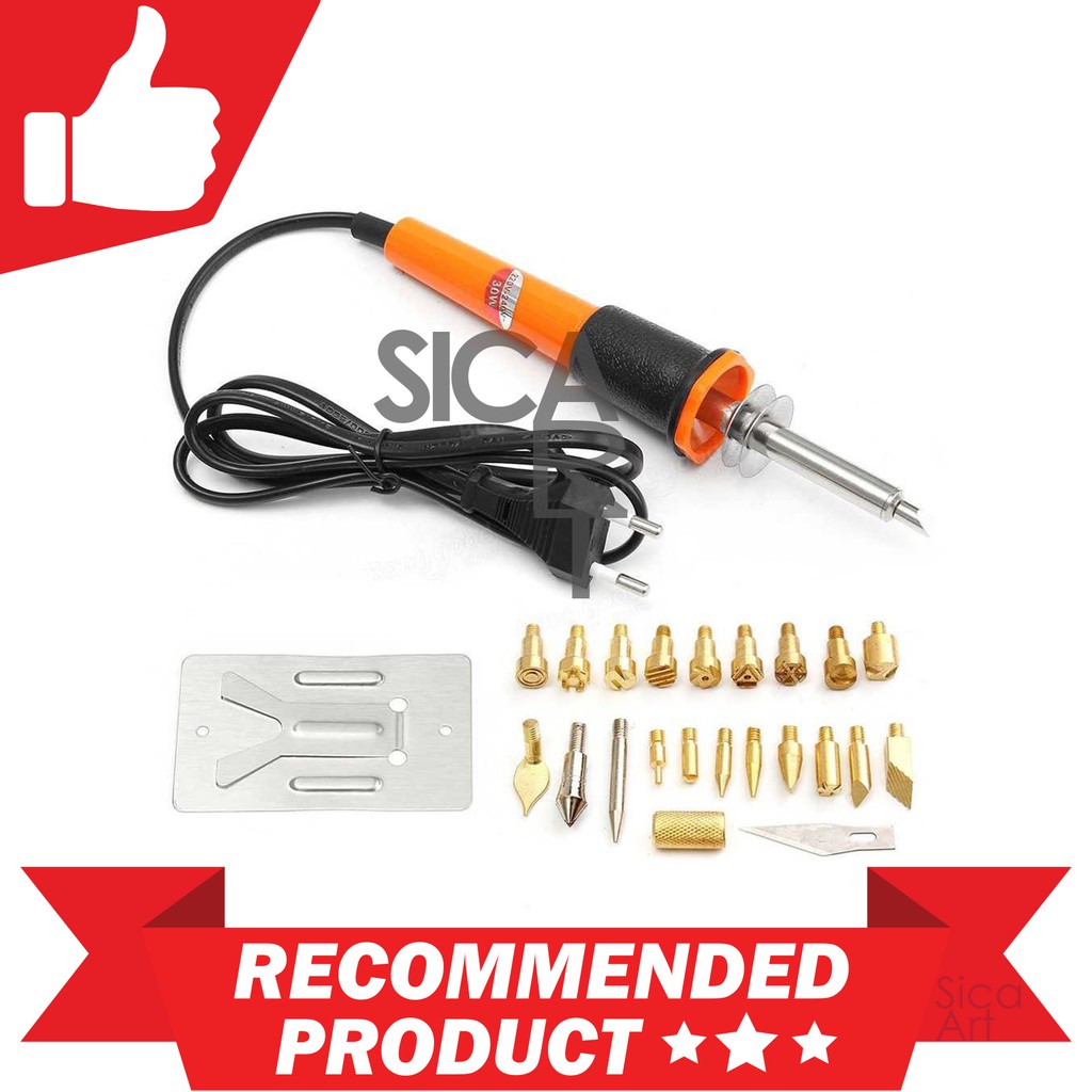 

Alat Lukis Bakar Wood Burning Pen Pyrography Set