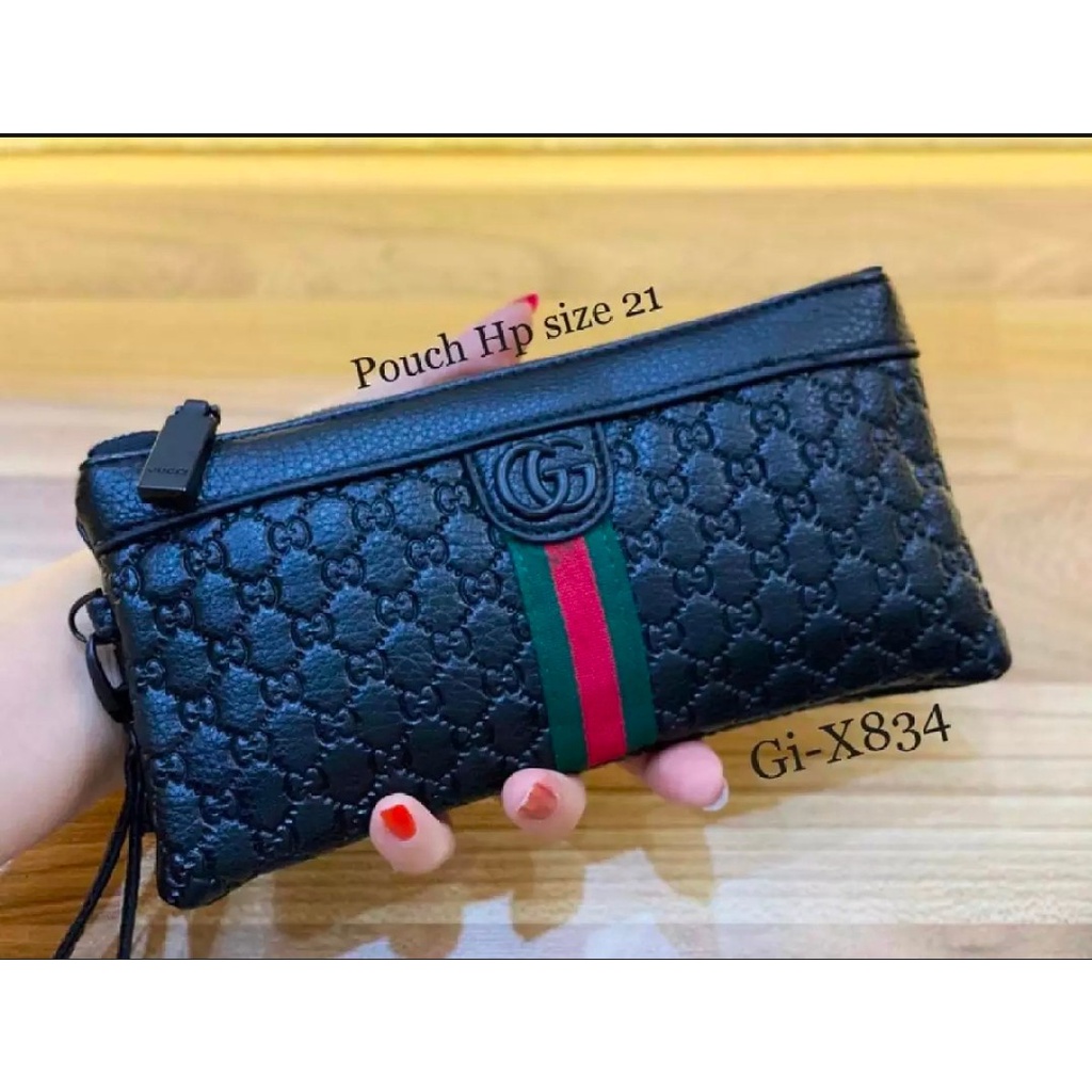 Pouch HPO GC kulit full embos semi premium