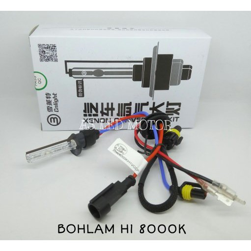 BARU  BOHLAM HID H1 8000K | BULB PROJIE H1 PUTIH KEBIRUAN