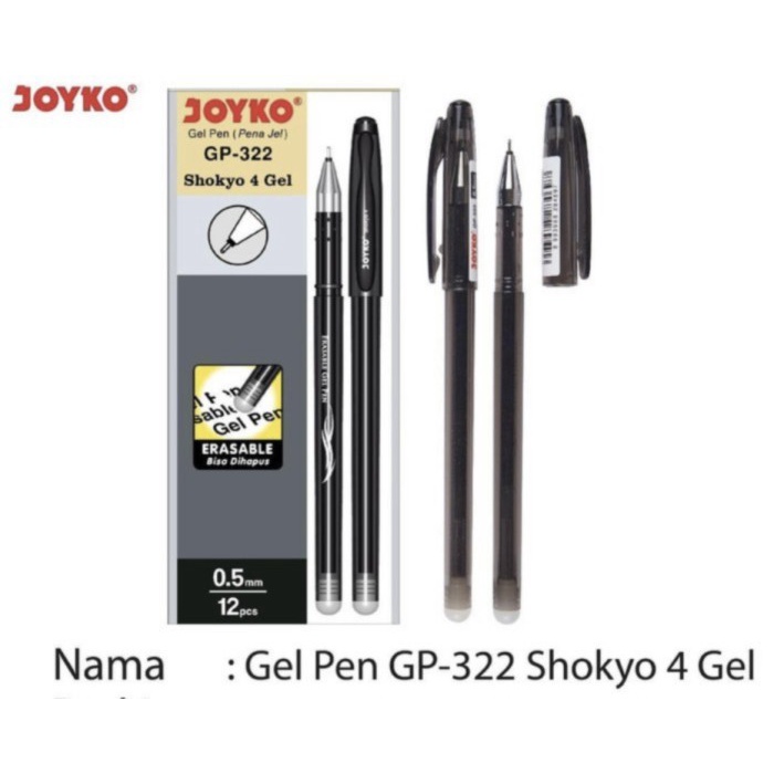 

[PER PACK] ERASABLE GEL PEN PULPEN PENA BISA DIHAPUS JOYKO SHOKYO