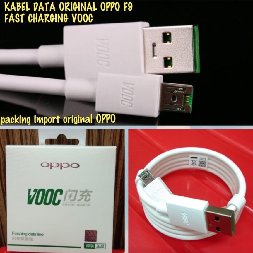 KABEL DATA OPPO FAST CHARGING USB MICRO ORIGINAL 100% - FA