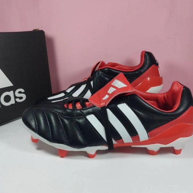 Sepatu Bola Adidas Predator Mania Fg Leather Black White Reed 39-43 Fitriyenita