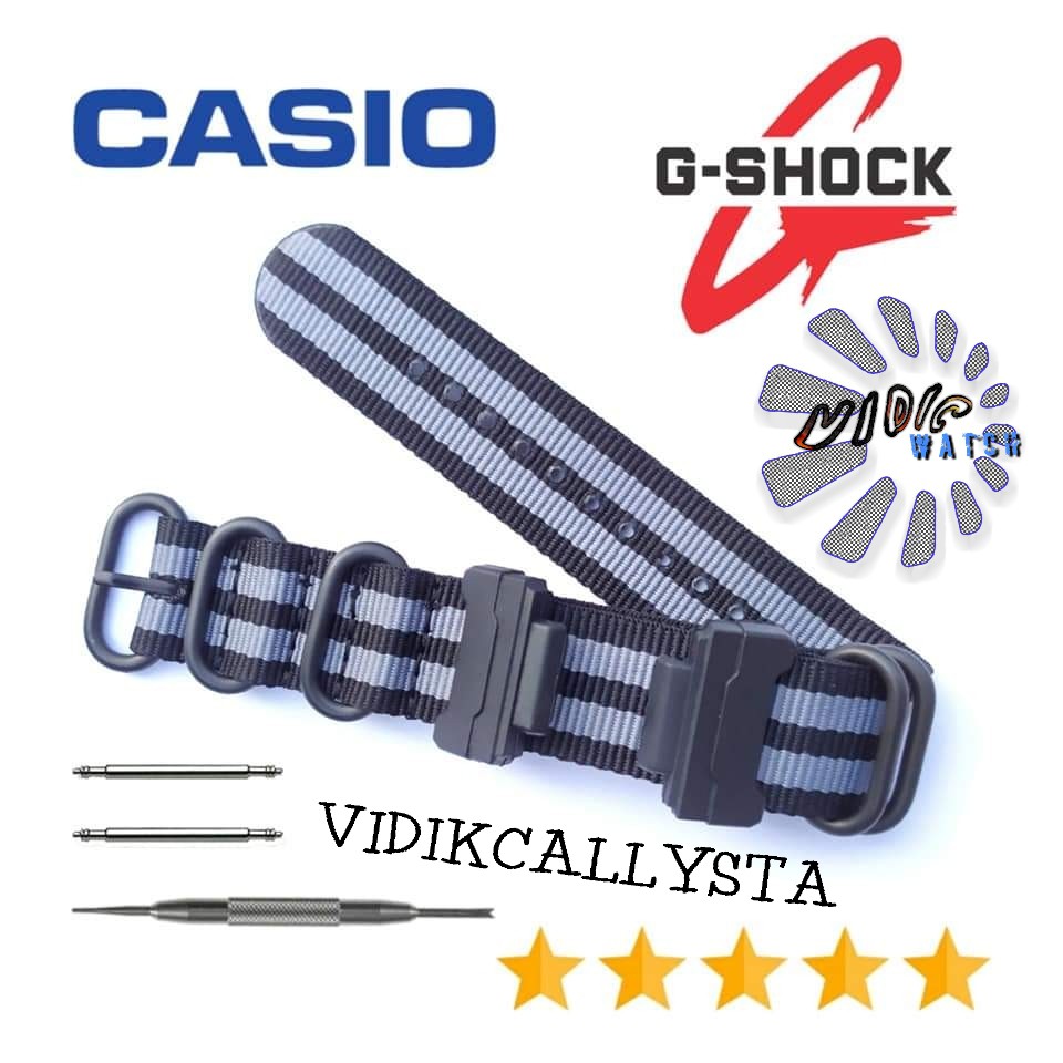 Model baru Strap Casio G-Shock GShock Tali Jam Canvas Adapter Sporty