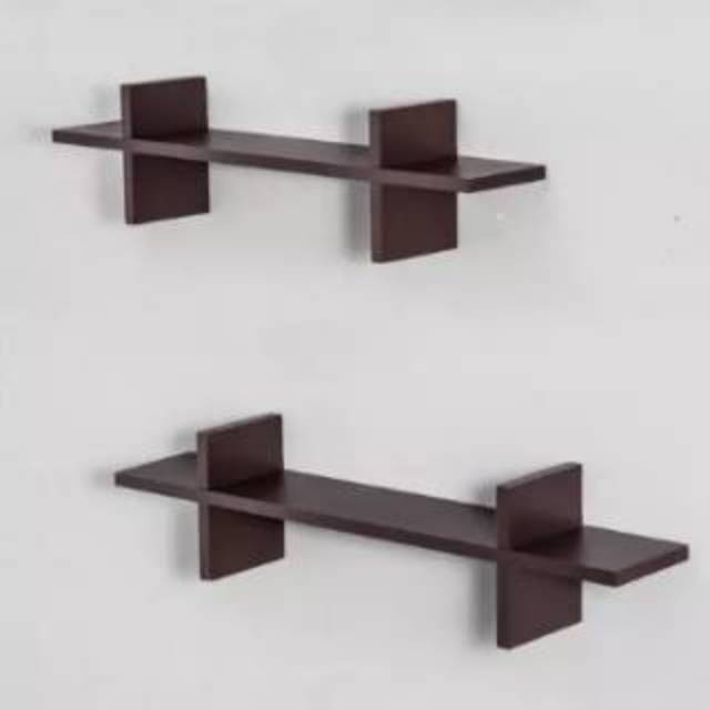 Rak dinding minimalis berpotongan