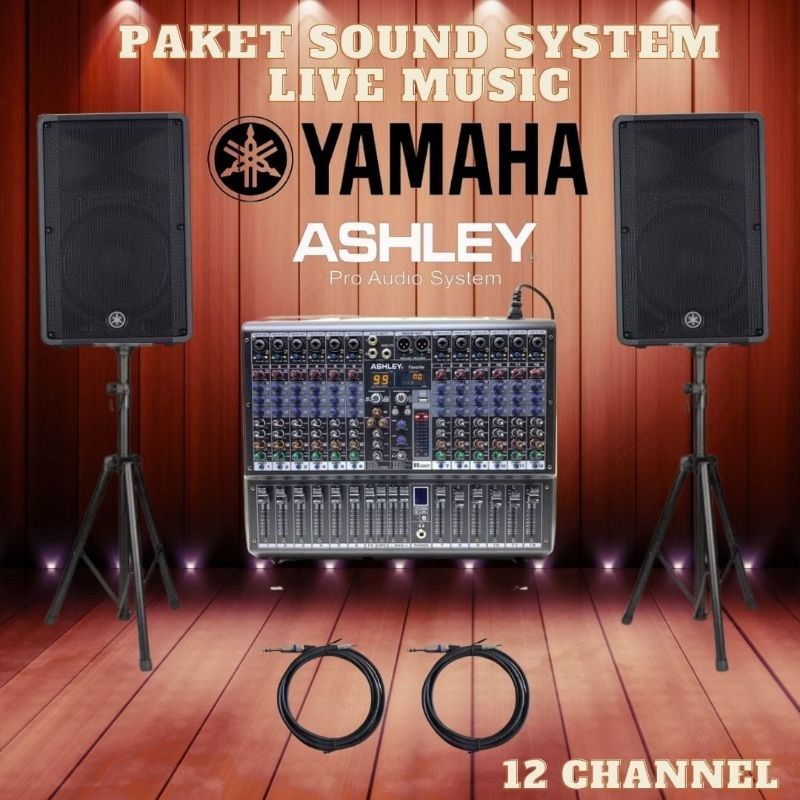 Paket Sound System Live Music YAMAHA 15" - ASHLEY Original Paket Hemat