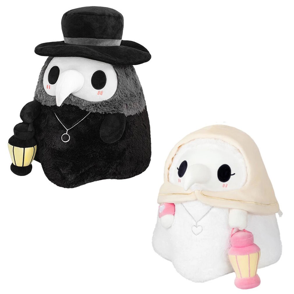Luminous Couple Cartoon Animal Plague Doctor Beak Stuffed Plush Toy Valentine'S Day Beak Doctor Part