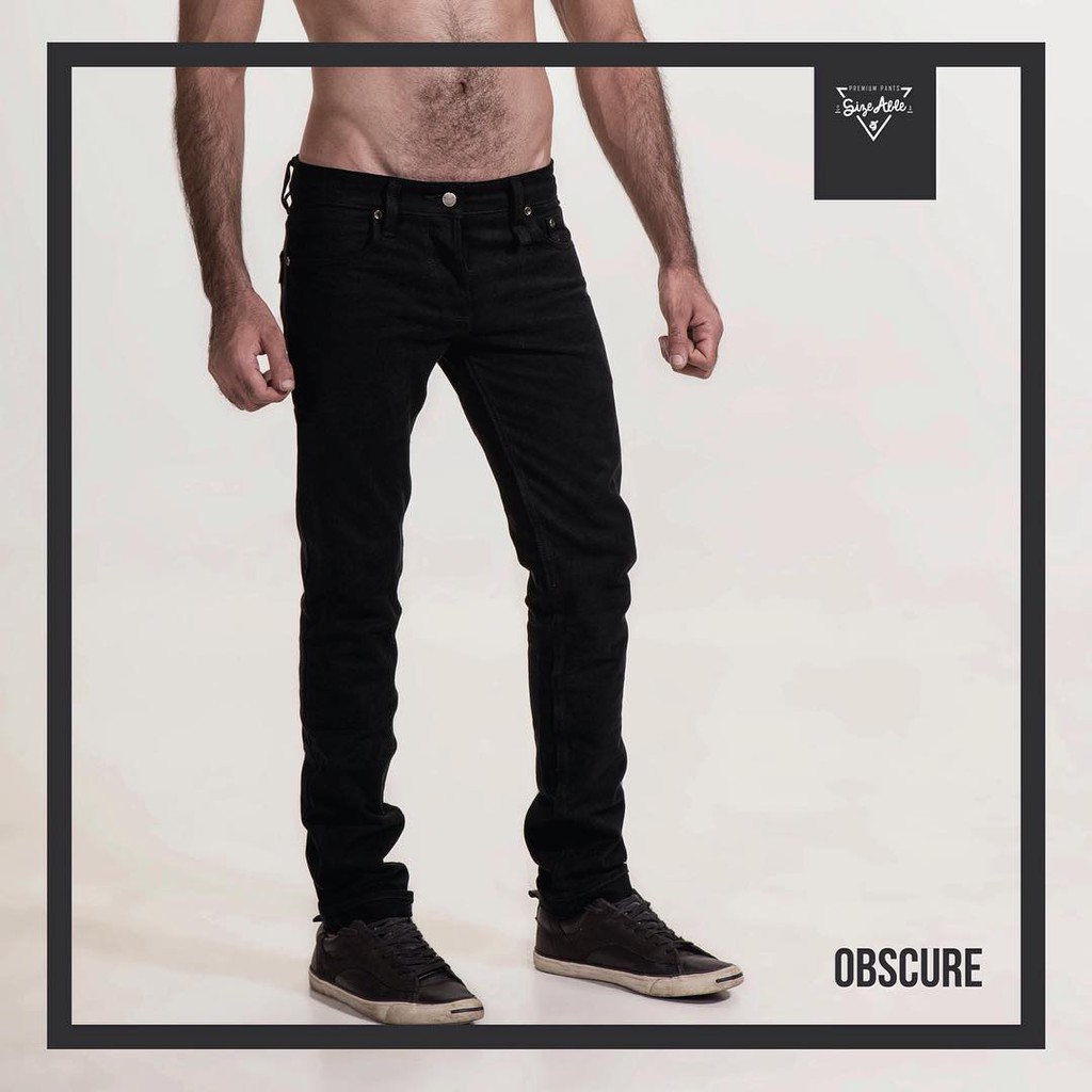 [CUSTOM] JEANS PREMIUM  OBSCURE / HITAM PEKAT / WASHED DENIM