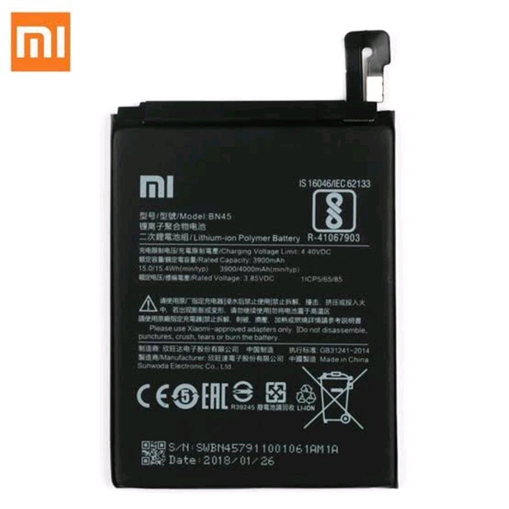 BATERAI ORI 100% XIAOMI BN45 = REDMI NOTE 5 PRO TANAM