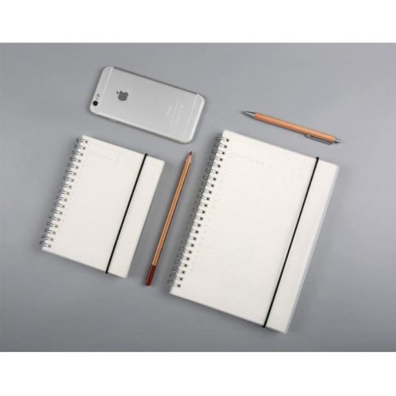 

Buku Binder Catatan Jurnal Harian NotebookBerbagai Format Ukuran A5 A6 White