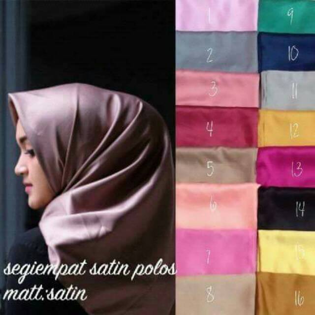 Segi empat satin polos