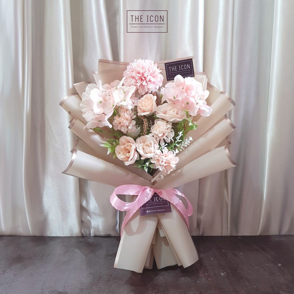 Buket Bunga Palsu Wisuda | Artificial Flower Hand Bouquet | Buket