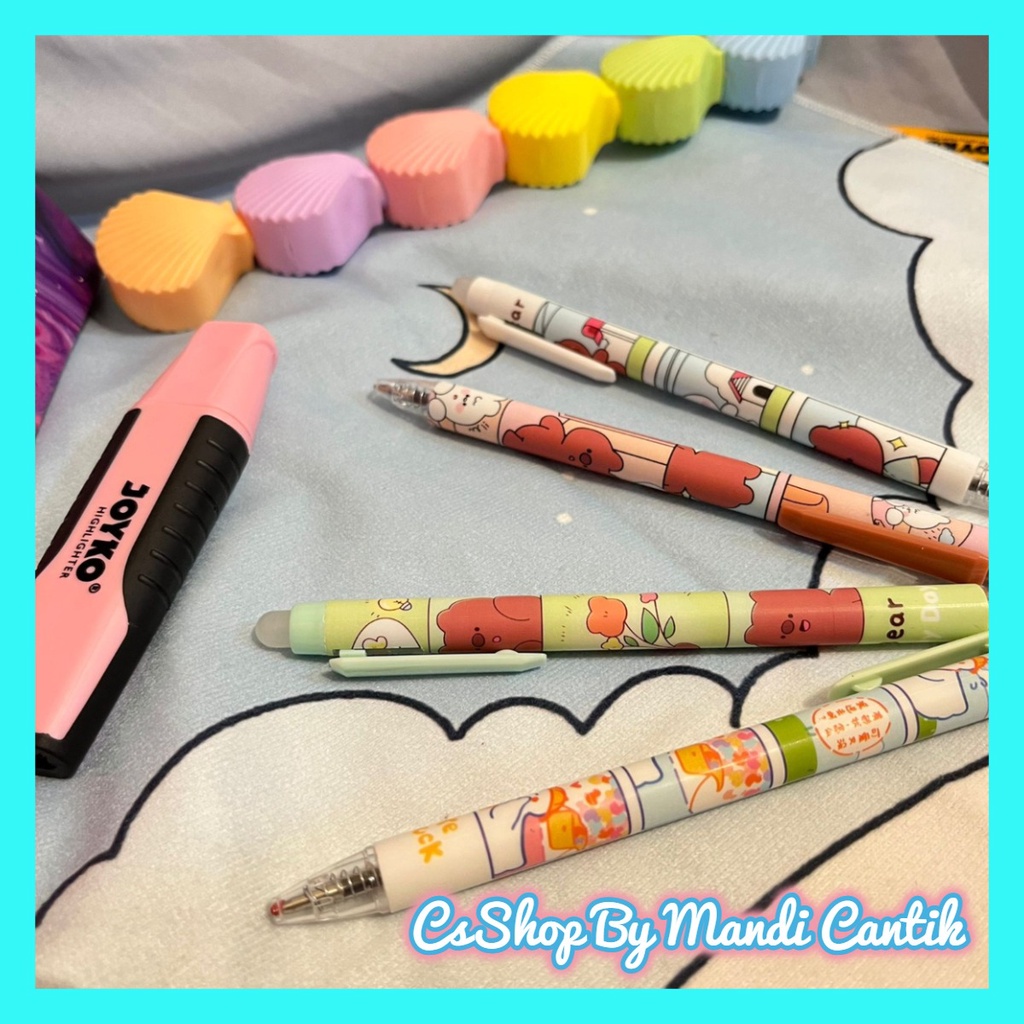 

Pulpen Cetek Mekanik Karakter Teddy Bear Lucu Bisa DI Hapus Termurah