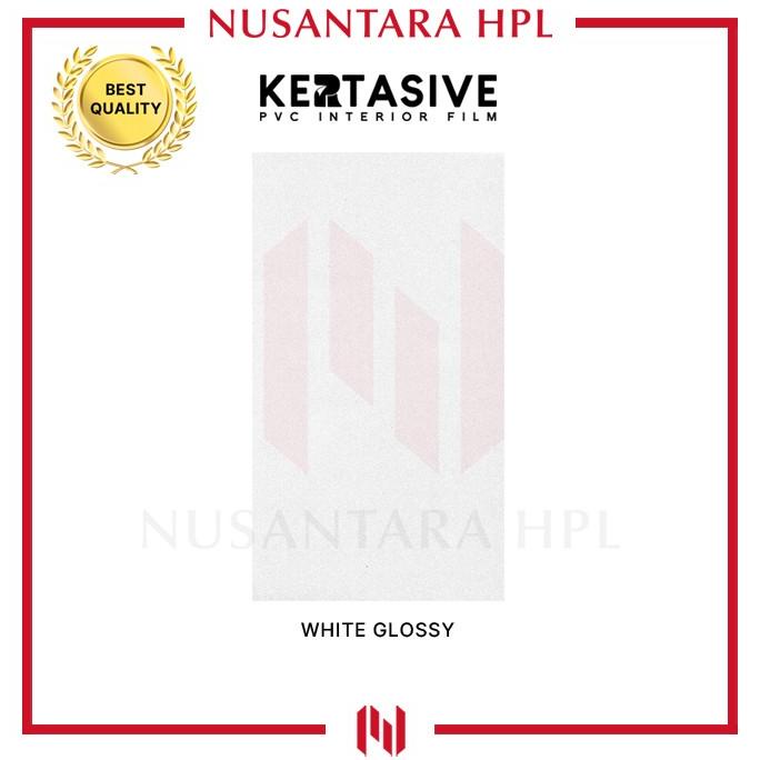 ;&;&;&;&] Kertasive PVC Interior Film Sticker - WHITE GLOSSY