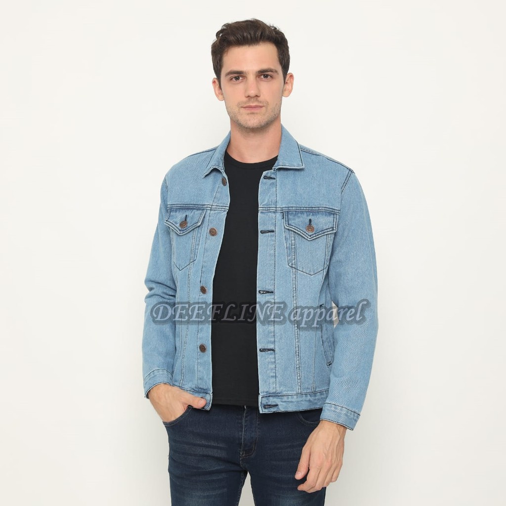 DEEFLINE - JAKET JEANS PRIA  - JAKET DENIM PRIA TERBARU - 3 VARIAN WARNA