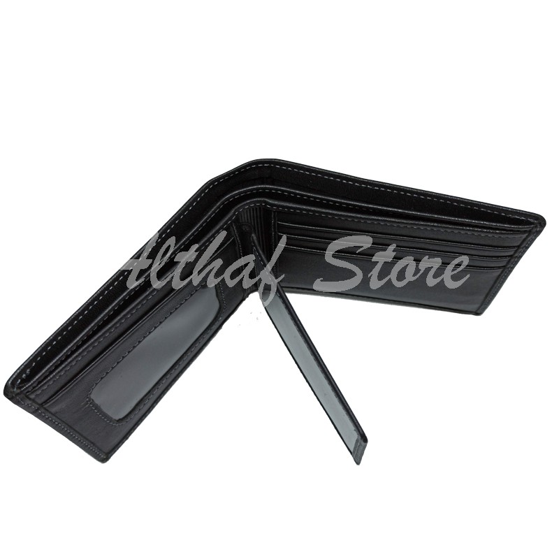 AL-Leather Dompet Kulit Pria Super Premium Hitam &amp; Coklat 100% Original Kulit Sapi