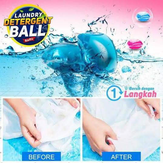XRB LAUNDRY BEADS 1box isi 100pcs gel ball Sabun cuci antiseptic ORI - 30 pcs