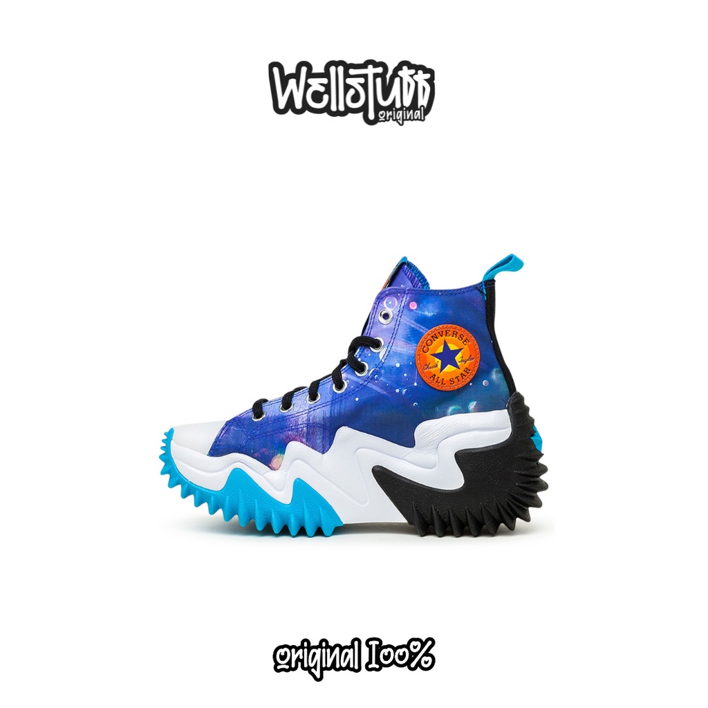 CONVERSE RUN STAR MOTION X SPACE JAM CONCORD BLUE WHITE BLACK ORIGINAL 100%