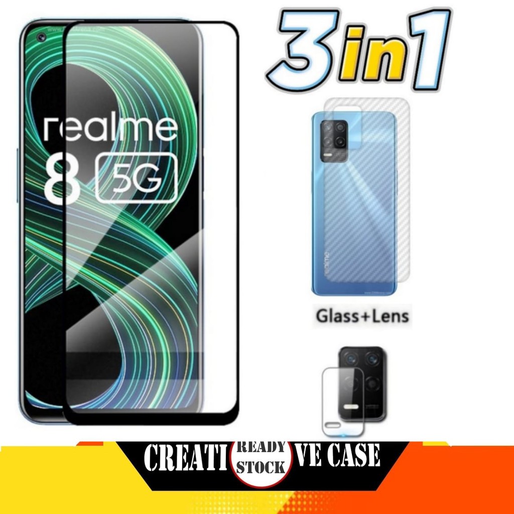 Tempered Glass Realme 8 5G 2021+Tempered Glass Camera+Gaeskin