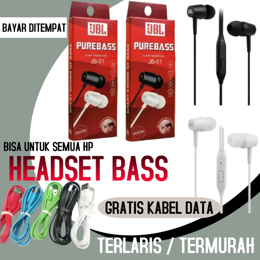 GRATIS KABEL DATA Headset JBL Original Super Bass Headset Super Bass Headset Handsfree Handfree Henset Hetset Hedset Heandset Earphone Heatset JBL Original Stereo Bass Super Bass Full Bass Mega Bass Stereo Headset JBL Original Super Bass