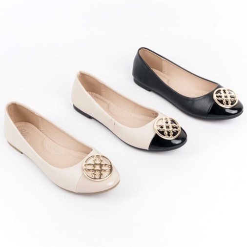 Blow BLNW 0085 Yuri Classic Flatshoes Wanita - Slip On, Hitam, Maroon, Beige