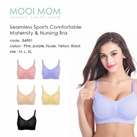 Mooimom Seamless Maternity & Nursing Bra / Bra Menyusui