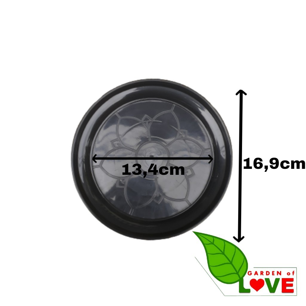 Tatakan Pot Alas Bulan 20 Hitam Garden Of Love Tatakan Pot Bunga Utk Pot Tawon Pirus Putih 24 21 Cm