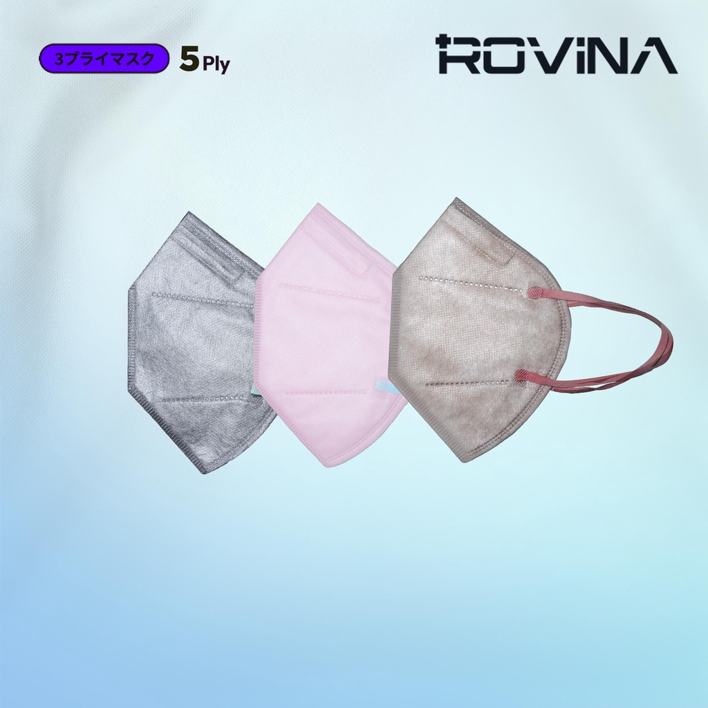 Rovina KN95 Mask '7S 4Ply Earloop Mix Colour masker non medis