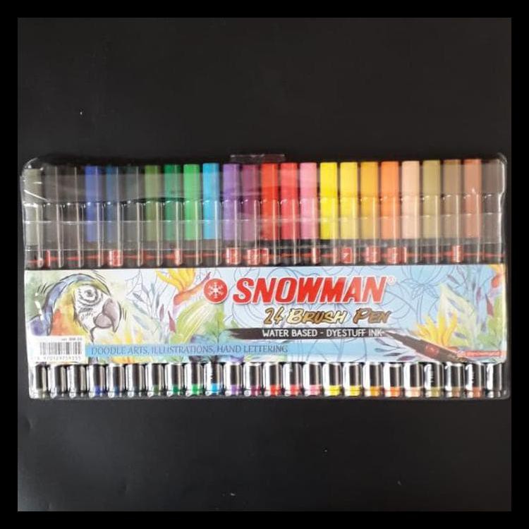 

Terlaris Snowman Brush Pen Set - 24 Colors Barang Bagus