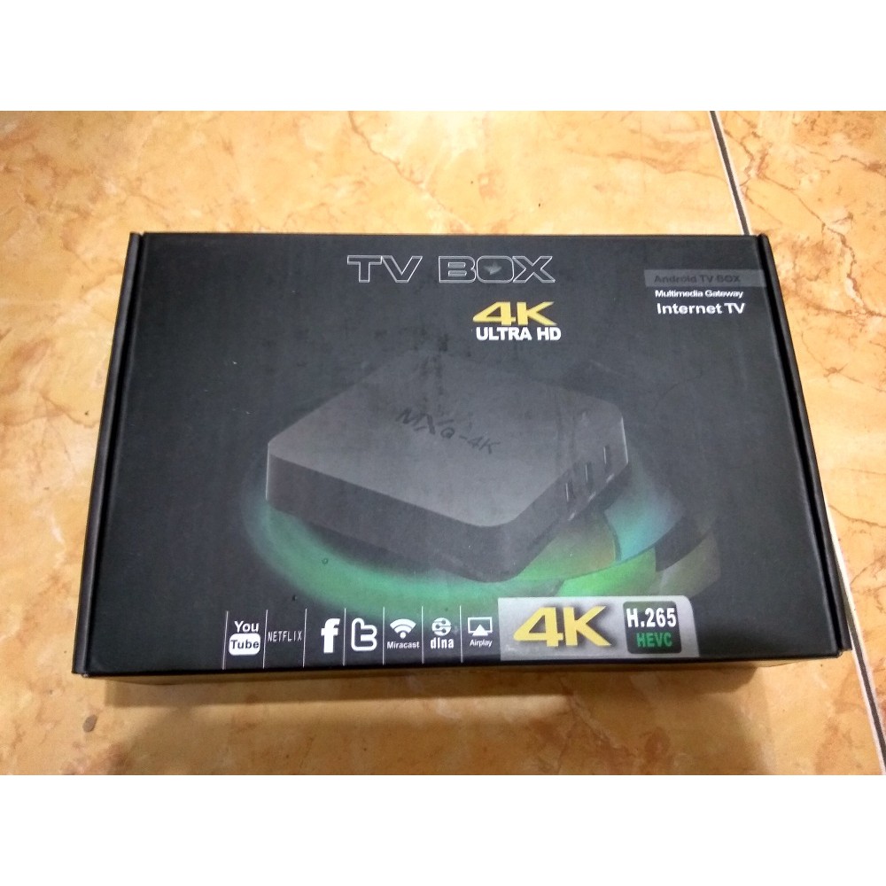 Mediatech smart TV BOX Android MXQ 4K wifi dan LAN TV Box