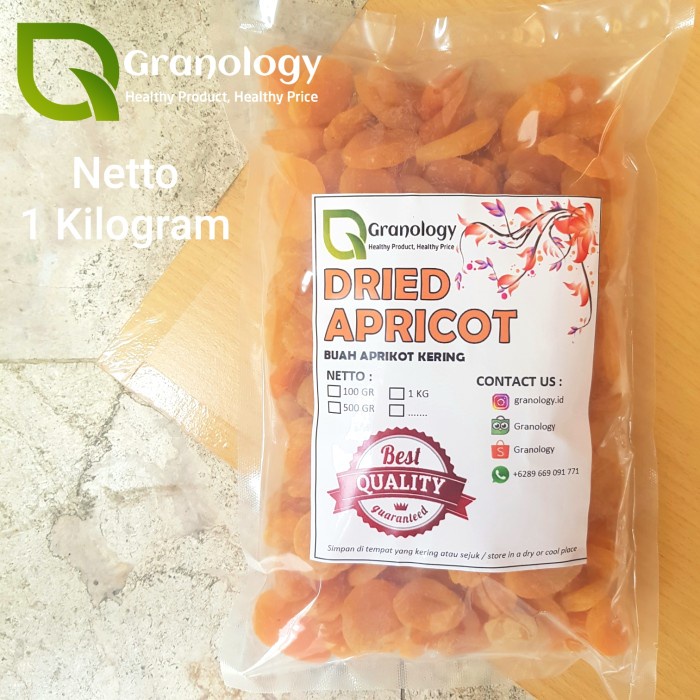 

Aprikot Kering / Dried Apricot (1 kilogram) by Granology