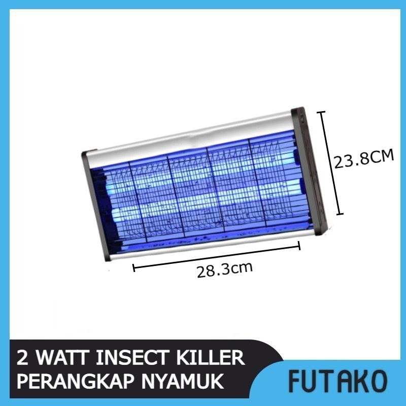 FUTAKO 2 WATT Insect Killer Perangkap Nyamuk Lalat Lampu UV